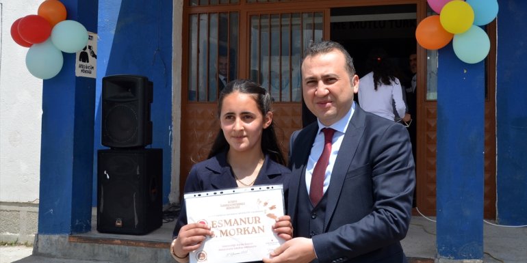 Sarıkamış'ın Alisofu köyünde mezuniyet töreni düzenlendi