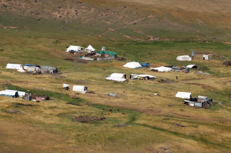 ağırlıyor - Yağışlarla AĞRI canlanan göçerleri yaylalar 11