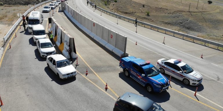 Elazığ'da drone destekli trafik denetimi yapıldı