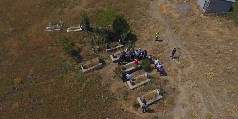 Korkut'ta şehitlerin kabirleri ziyaret edildi