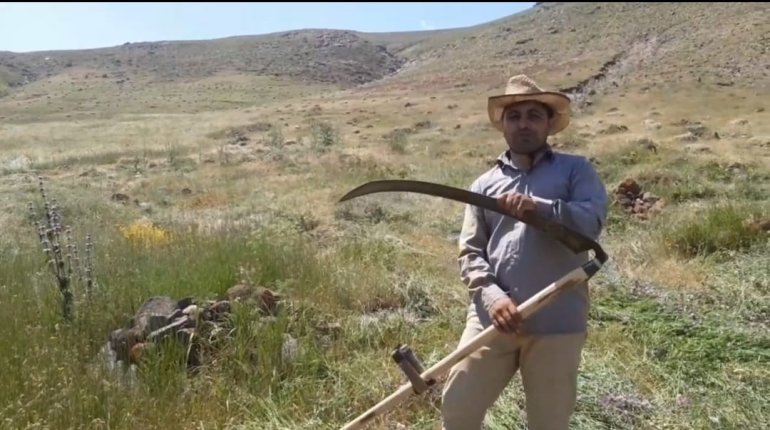 Tırpanla ot biçme geleneği kayboluyor3