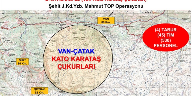 Van'da 530 personelin katılımıyla Eren Abluka-22 operasyonu başlatıldı