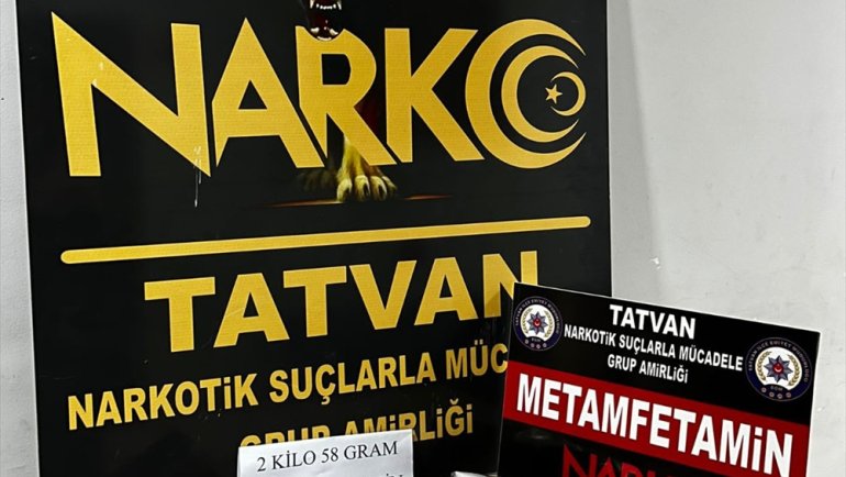 Bitlis'te 2 kilo 58 gram sentetik uyuşturucu ele geçirildi
