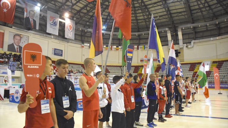 ERZURUM - Üst Minikler Avrupa Boks Şampiyonası başladı1