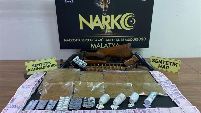 Malatya'da uyuşturucu operasyonunda yakalanan 3 şüpheli tutuklandı