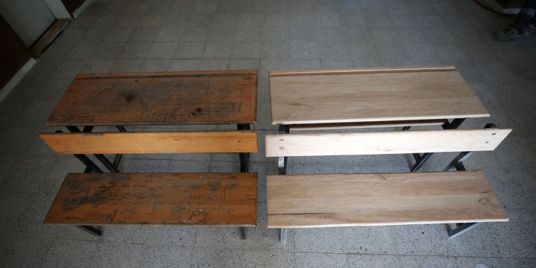 Köy okullarının tadilatı meslek lisesi öğrencilerinden