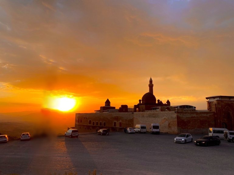 Tarihi sarayda eşsiz gün batımı2