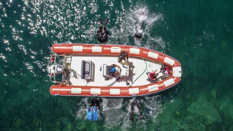 Van Gölü'nde su altı ve su üstü arama kurtarma tatbikatı yapıldı