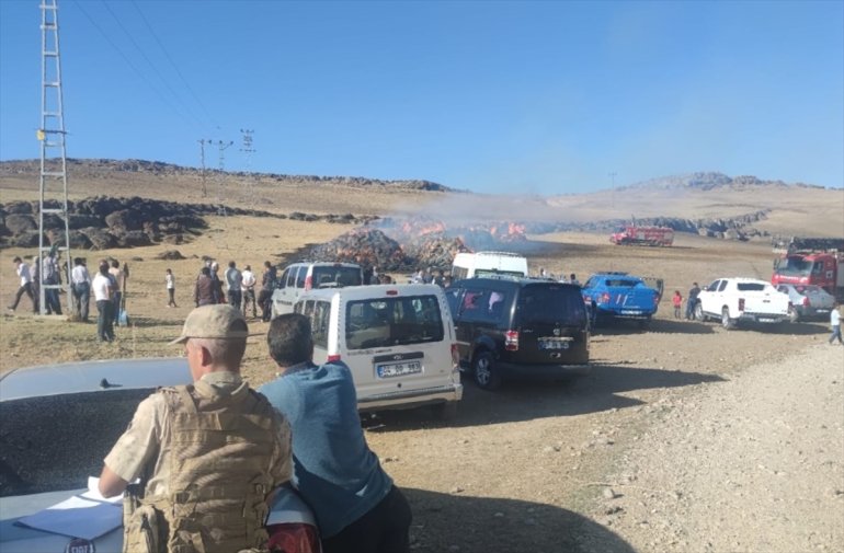çıkan bin yangında AĞRI - yaklaşık Taşlıçay