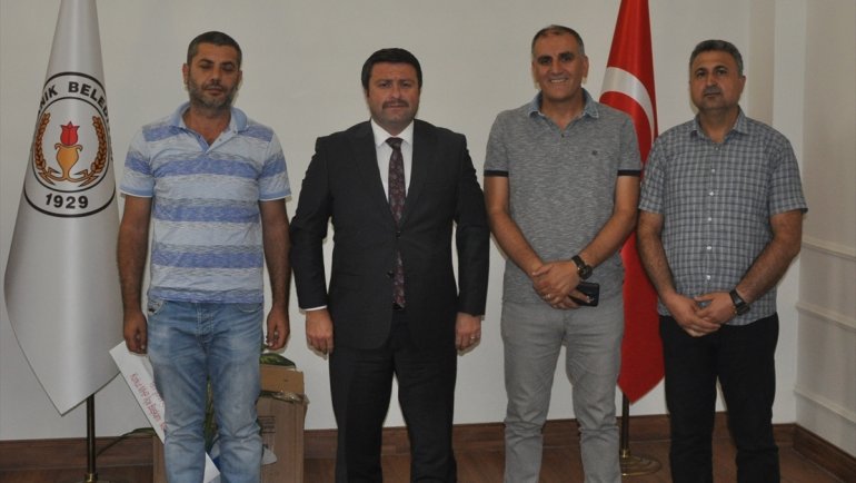 Bulanık'ta gazetecilerden Kaymakam Ocak'a ziyaret