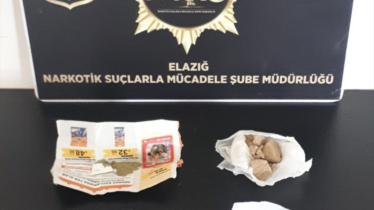Elazığ'da uyuşturucu operasyonunda 3 kişi yakalandı
