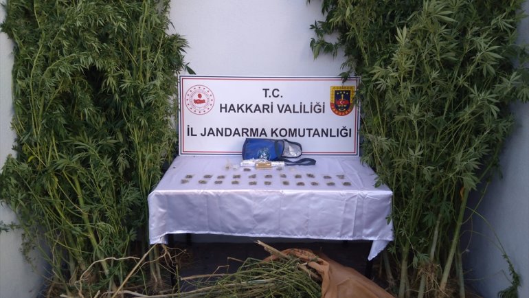 Hakkari'de 4 kilo 421 gram esrar ele geçirildi