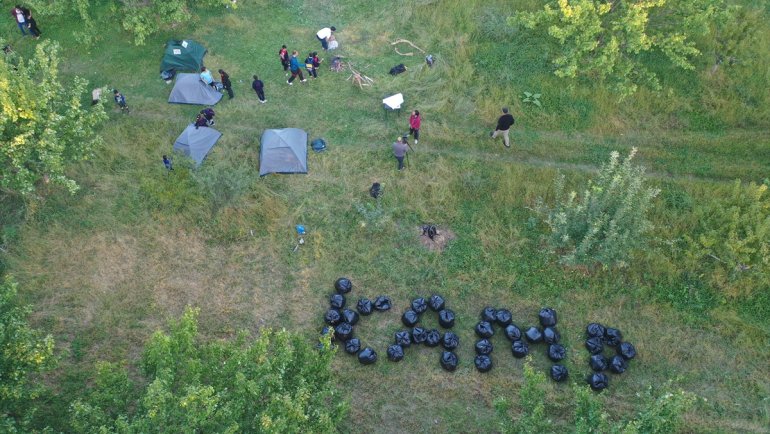 IĞDIR - Doğa kampı yapan ilkokul öğrencileri çevreye duyarlı büyüyor1