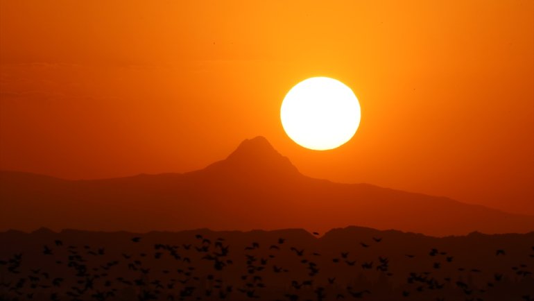 Türkiye'nin en doğusunda gün batımı