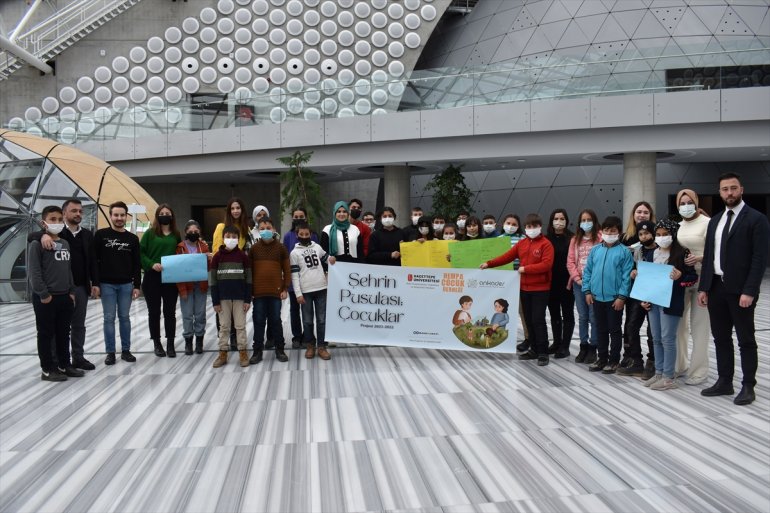 Çocuklar projesi tamamlandı Şehrin Pusulası: 2
