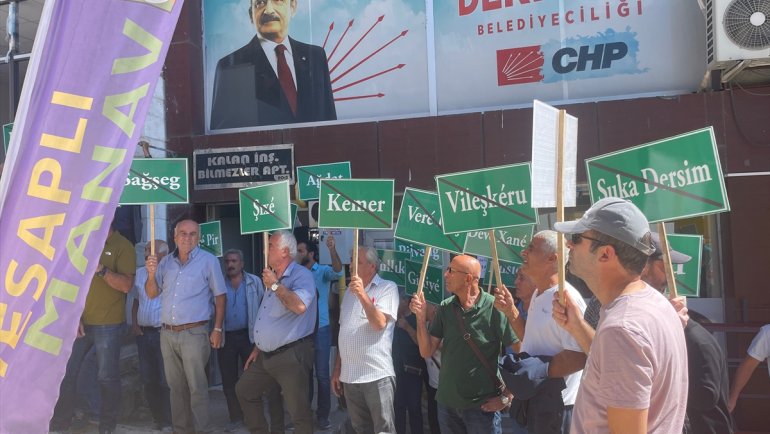 Tunceli'deki Sütlüce köyünde yapılması planlanan katı atık tesisine tepki