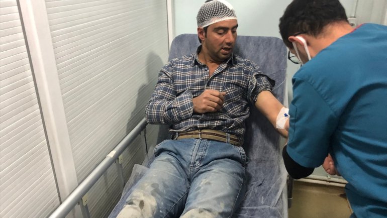 Van'da inşaatı süren tünelde göçük meydana geldi