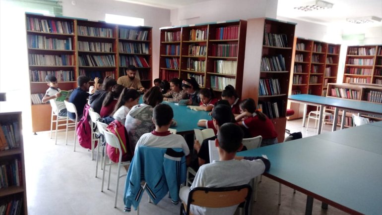 Baskil'de kitap okuma etkinliği düzenlendi