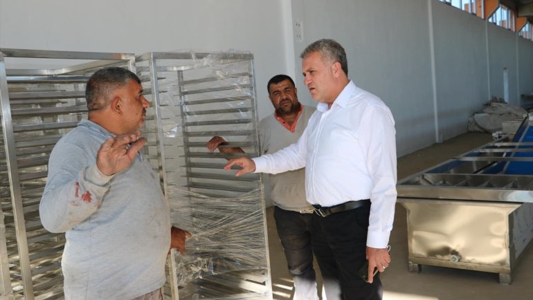 Baskil Kayısı İşleme Entegre Tesisinin yapımı sürüyor