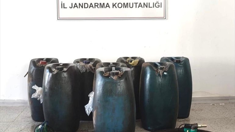 Hakkari'de 520 litre kaçak mazot ele geçirildi