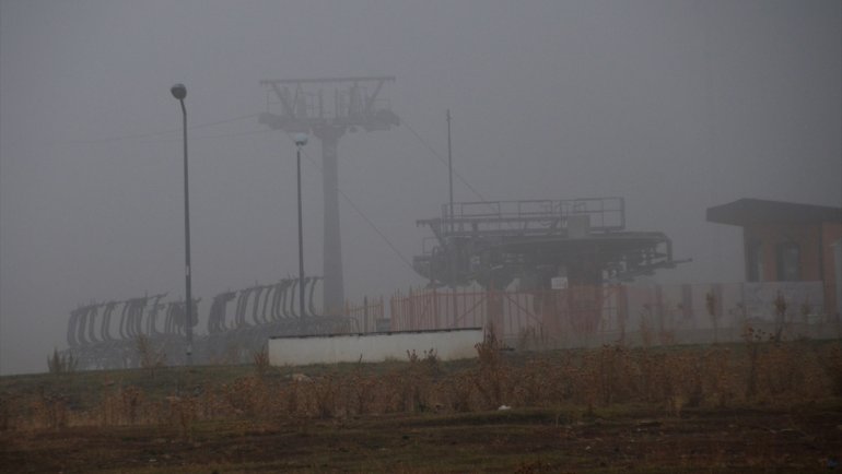 KARS - Sis etkili oldu1