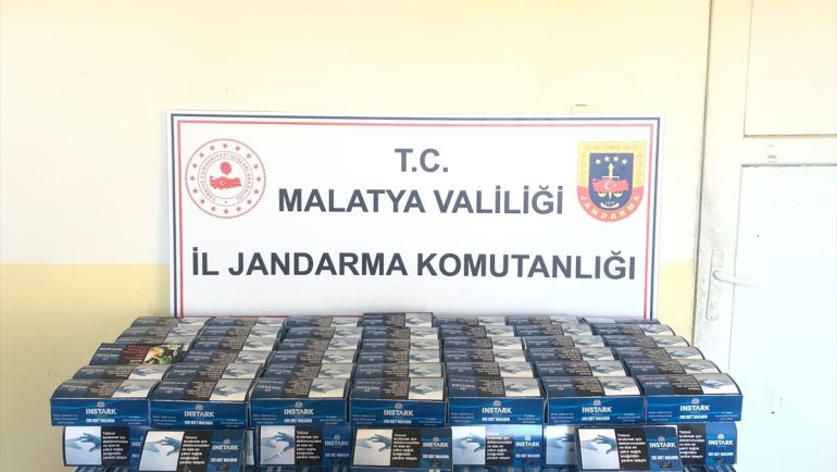 Malatya'da 54 bin 350 dolu makaron ele geçirildi