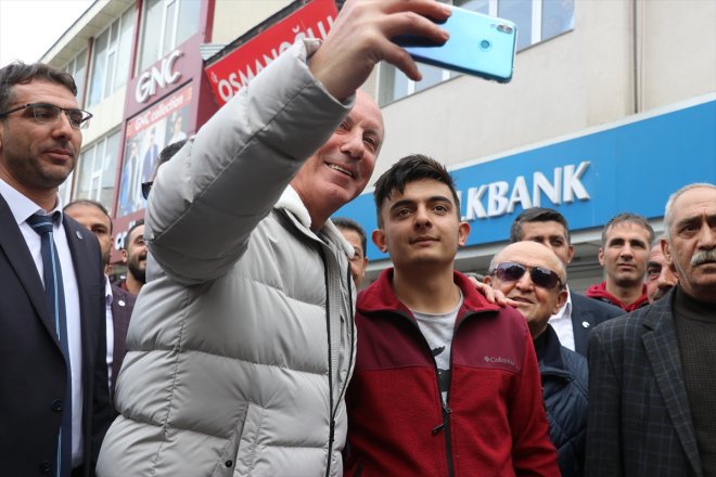 Partisi ziyaret esnafı - İnce, Memleket Başkanı etti Ağrı