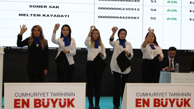 Erzurum'da "İlk Evim, İlk İş Yerim Projesi"nde yapılacak konutların kuraları çekildi