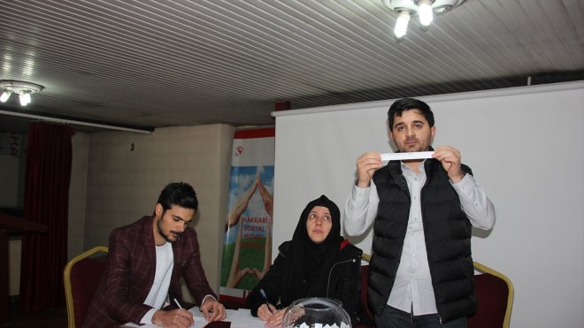 Hakkari'de TYP kapsamında çalışacak 8 kişi kurayla belirlendi