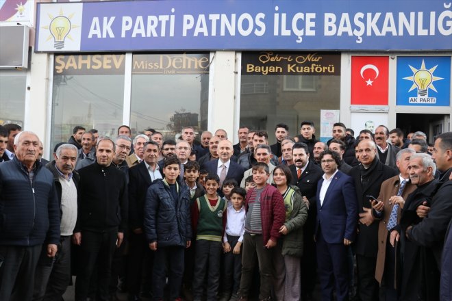 AĞRI Altyapı ve partililerle buluştu Patnos