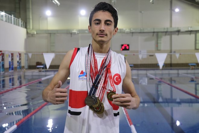 atıyor forma hayaliyle sporcu Furkan, milli özel Ağrılı kulaç 5