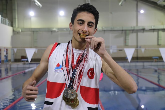 hayaliyle forma Furkan, atıyor kulaç özel milli sporcu Ağrılı 6