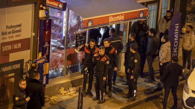 Erzurum'da bir iş yerine silahla ateş açıldı