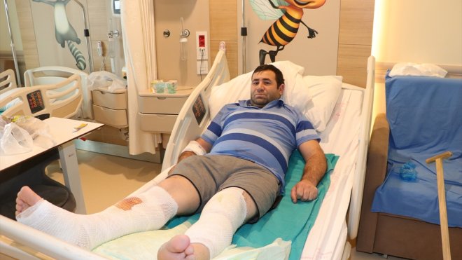 Erzurum'da tamirhanede sobaya dökülen mazot hastanelik etti