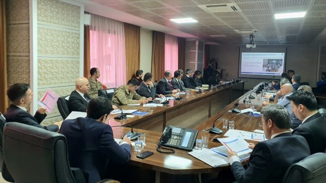 Hakkari'de "İl Risk Azaltma Planı Toplantısı" yapıldı