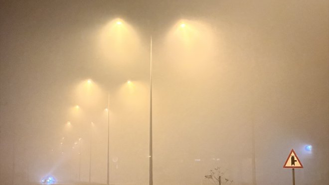 Iğdır'da yoğun sis etkili oluyor