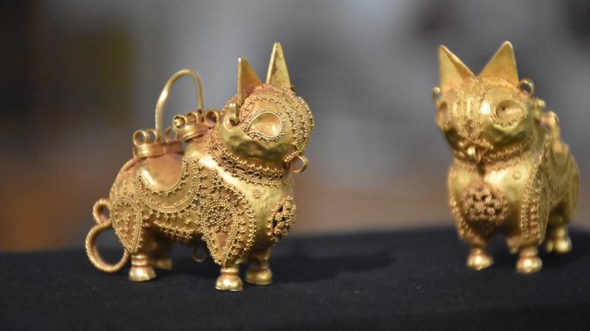 Orta Çağ'dan kalma altın "vaşak küpeler" 2023'te görücüye çıkıyor