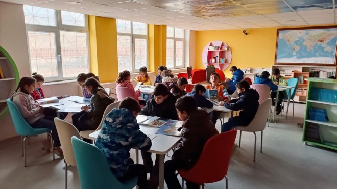 Kars'ta "Kütüphanesiz Okul Kalmayacak" projesi kapsamında 324 kütüphane açıldı