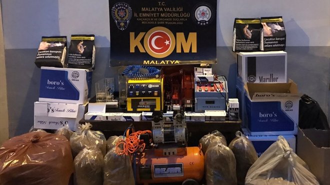 Malatya'da kaçakçılık operasyonlarında 4 şüpheli yakalandı