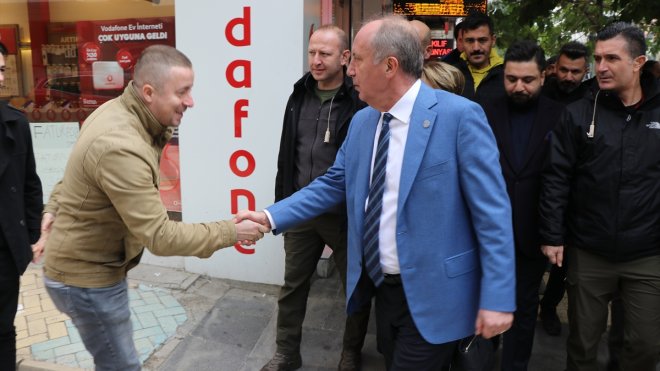 Memleket Partisi Genel Başkanı İnce, Elazığ'da esnafı ziyaret etti