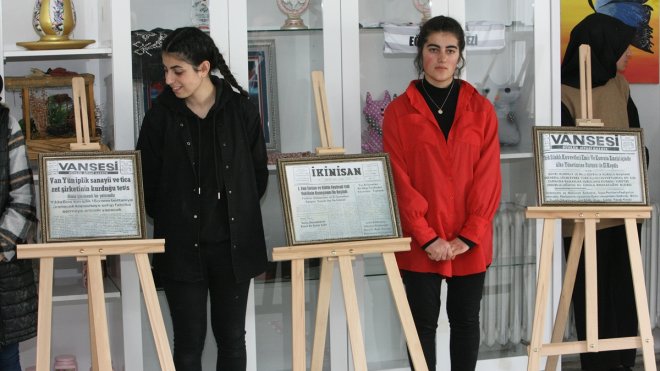 Özalp'ta "Van Tarihi Dijitalleştiriliyor" projesinin sergisi açıldı