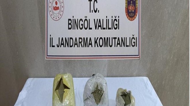 Bingöl'de 2 kilogram esrar ele geçirildi