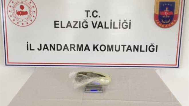 Elazığ'da uyuşturucu operasyonunda bir şüpheli yakalandı