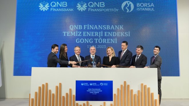 İSTANBUL - Borsa İstanbul’da gong QNB Finansbank Temiz Enerji Endeksi için çaldı1