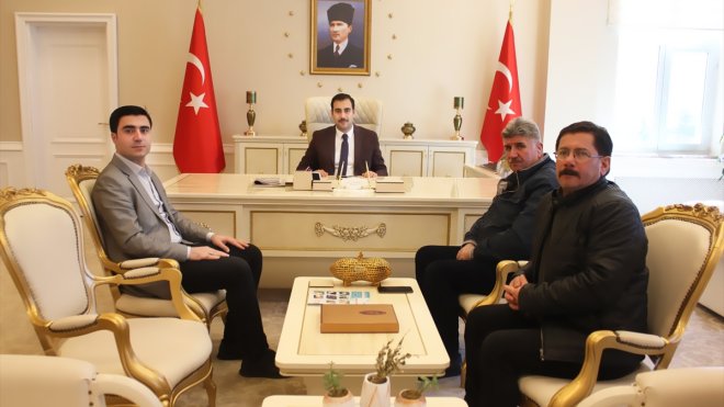 Kaymakam Türkoğlu gazetecilerle bir araya geldi1