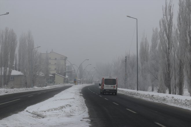 AĞRI oldu soğuklar etkili dondurucu Doğu - Anadolu
