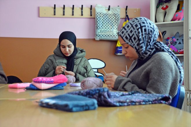 patik bere Lise atkı, öğrencileri AĞRI örüyor için ve - depremzedeler 6