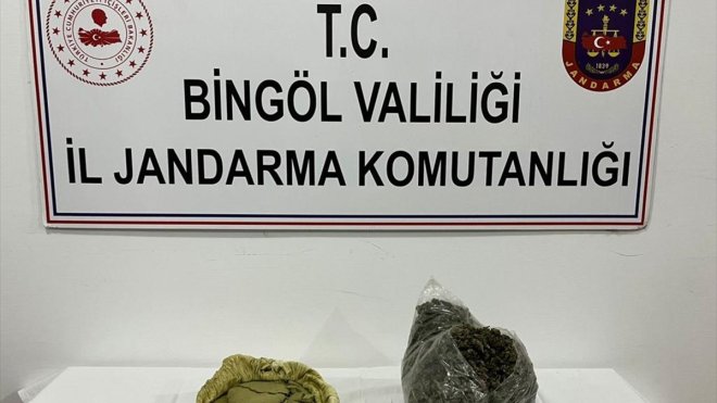 Bingöl'de 2 kilo 206 gram esrar ele geçirildi