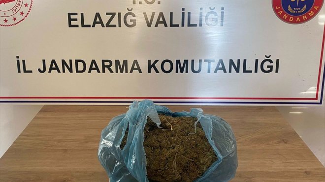 Elazığ'da 3,5 kilogram uyuşturucu ele geçirildi