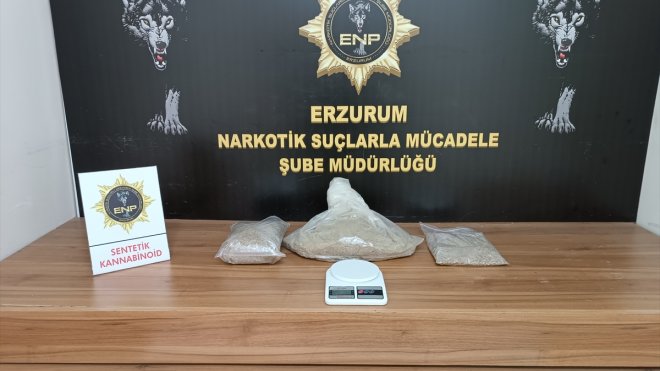 Erzurum'da uyuşturucu operasyonunda bir zanlı tutuklandı